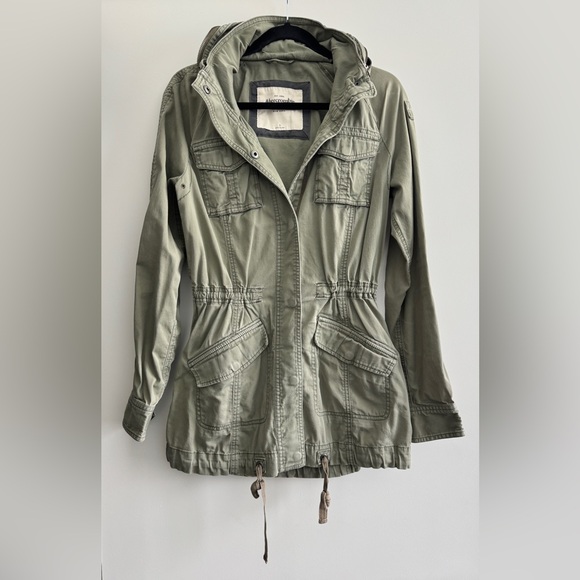 Abercrombie & Fitch Jackets & Blazers - Abercrombie & Fitch Military Utility Jacket, Hood, Slim Fit